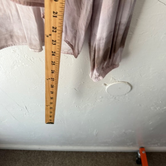 Cloth & Stone Blouse Top Women's Medium Long Sleeve Rayon Button Up Tie Dye - Picture 8 of 8